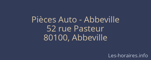Pièces Auto - Abbeville