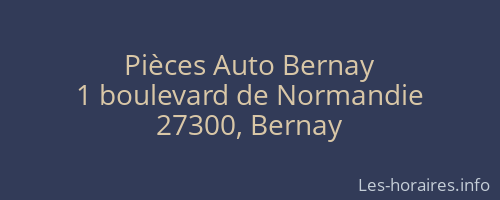 Pièces Auto Bernay