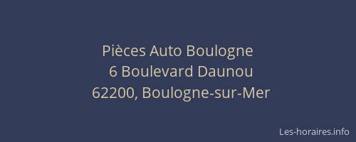 Pièces Auto Boulogne