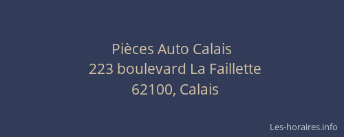 Pièces Auto Calais