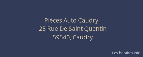 Pièces Auto Caudry