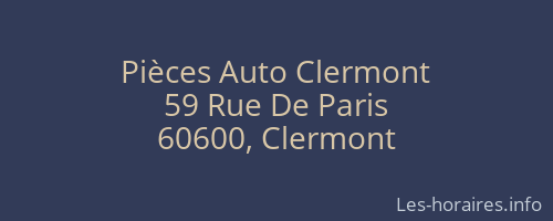 Pièces Auto Clermont