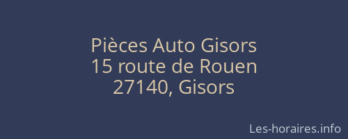 Pièces Auto Gisors