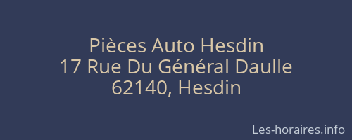 Pièces Auto Hesdin