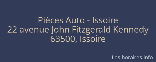 Pièces Auto - Issoire
