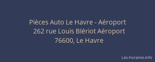 Pièces Auto Le Havre - Aéroport