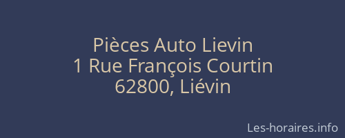 Pièces Auto Lievin