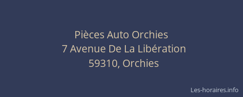 Pièces Auto Orchies