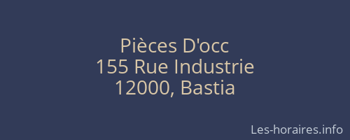 Pièces D'occ