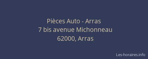 Pièces Auto - Arras