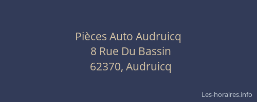 Pi&egrave;ces Auto Audruicq