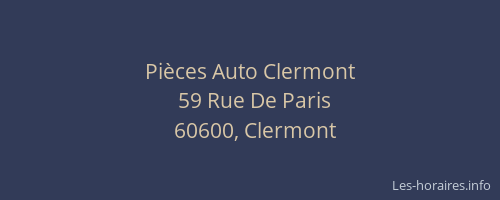 Pièces Auto Clermont