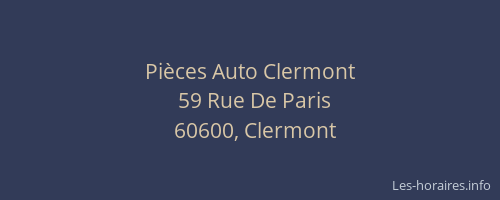 Pi&egrave;ces Auto Clermont