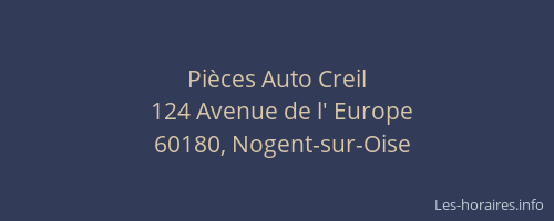Pi&egrave;ces Auto Creil