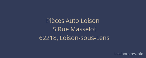 Pi&egrave;ces Auto Loison