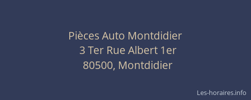 Pi&egrave;ces Auto Montdidier