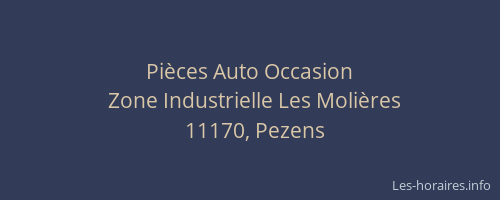 Pi&egrave;ces Auto Occasion