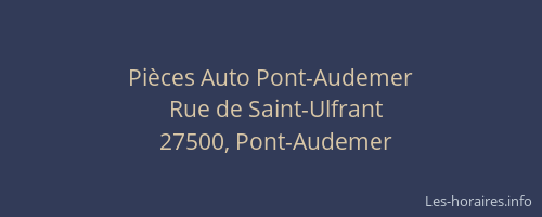Pièces Auto Pont-Audemer