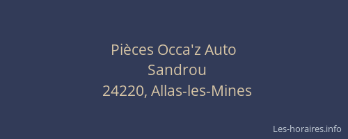 Pi&egrave;ces Occa'z Auto