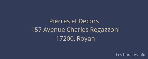 Pièrres et Decors