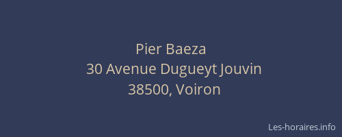 Pier Baeza