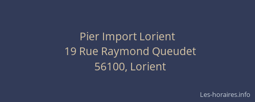 Pier Import Lorient