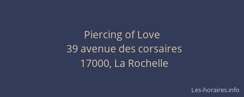 Piercing of Love