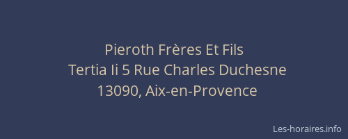 Pieroth Frères Et Fils