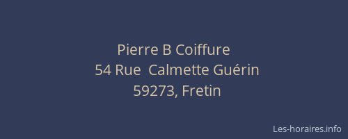 Pierre B Coiffure