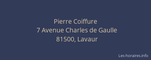 Pierre Coiffure