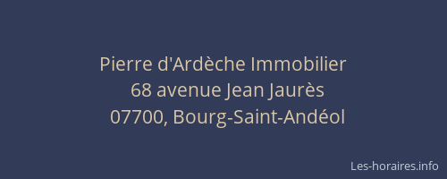 Pierre d'Ardèche Immobilier