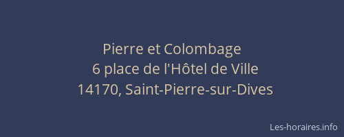 Pierre et Colombage