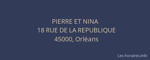 PIERRE ET NINA