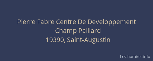 Pierre Fabre Centre De Developpement