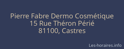 Pierre Fabre Dermo Cosmétique