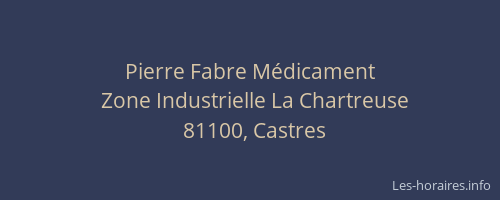 Pierre Fabre M&eacute;dicament