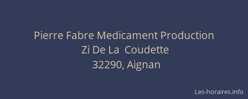 Pierre Fabre Medicament Production