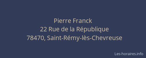 Pierre Franck