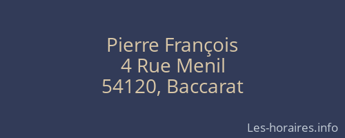 Pierre François
