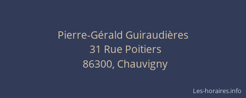 Pierre-G&eacute;rald Guiraudi&egrave;res