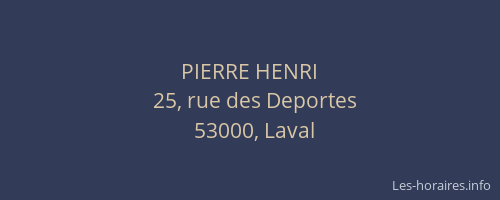 PIERRE HENRI