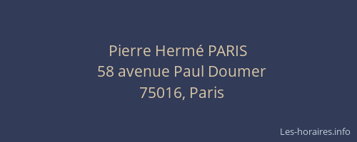 Pierre Hermé PARIS