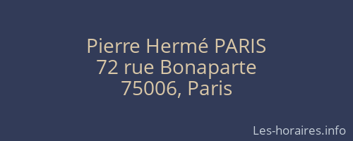 Pierre Hermé PARIS