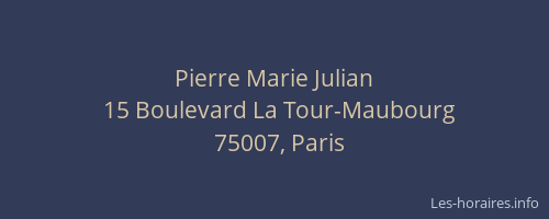 Pierre Marie Julian