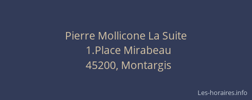 Pierre Mollicone La Suite
