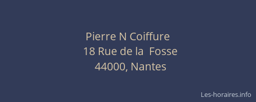 Pierre N Coiffure