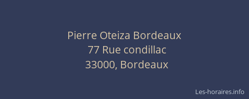 Pierre Oteiza Bordeaux