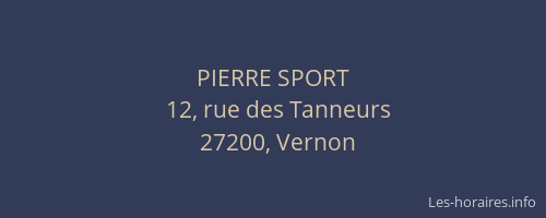 PIERRE SPORT