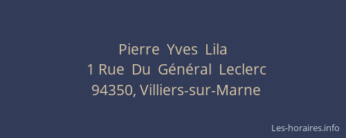 Pierre  Yves  Lila
