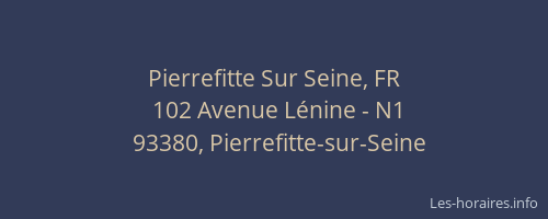 Pierrefitte Sur Seine, FR